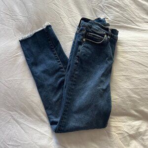 Frame Le High Straight Long Jeans - Size 26